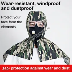 Full Protective Welding Hood Washable Breathable Welding Neck Cover Flame-Retardant Protective Welding Cap for Welder