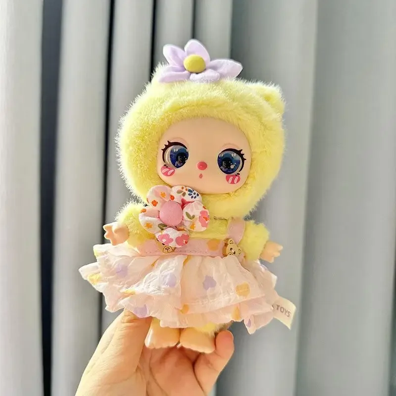 16cm Mini Plush Doll'S Clothes Outfit Accessories For Liila LUCKY CAT Idol Plaid sequined pretty skirt Clothing Gift