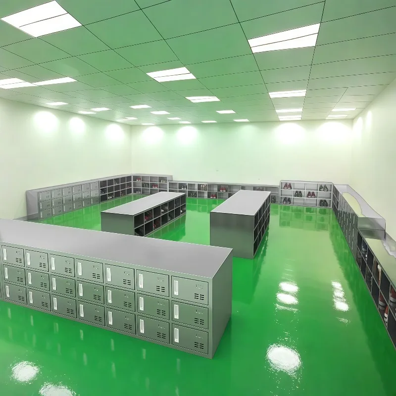 304 stainless steel locker, multi-door and multi-grid locker for factory employees, shoe changing cabinet