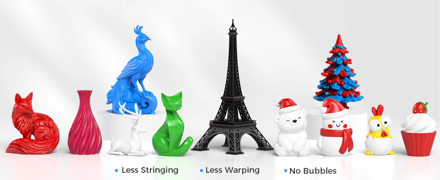 Official Creality Hyper PLA Filament 1.75mm,High Speed PLA 30-600mm/s Rapid 3D Printer Filament,Dimensional Accuracy +/-0.02mm,1KG(2.2lbs)