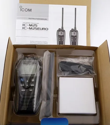 IC-M25 VHF Transceiver Marine Radio float IPX7 Sea Vessel walkie talkie IC M25 Two Way Radio Handheld waterproof intercom