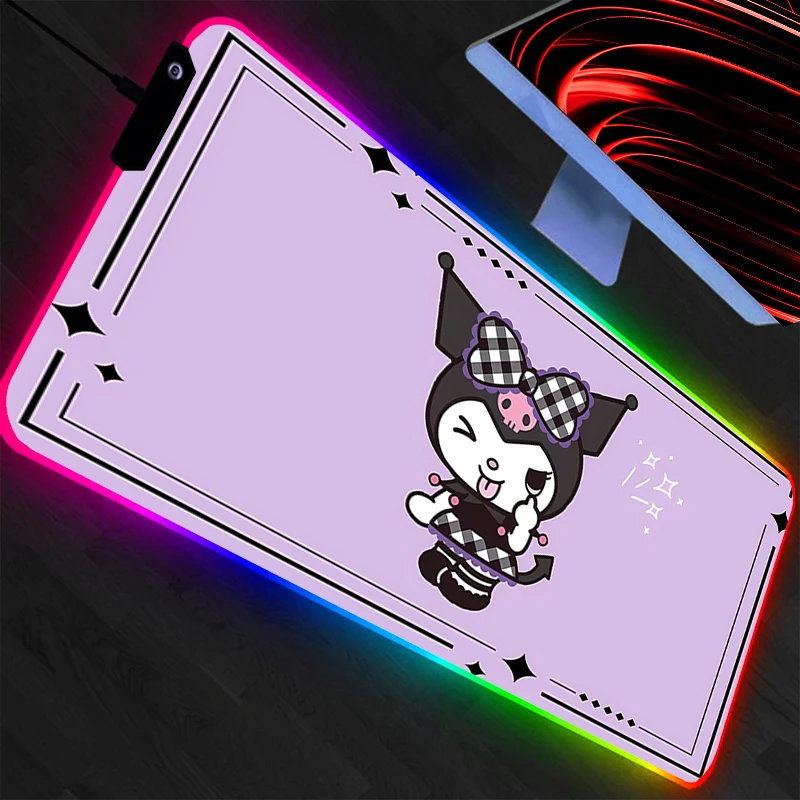 Kuromi Large Mouse Pad RGB Lap - Pc Gaming Kuromi บทวิจารณ์และราคา