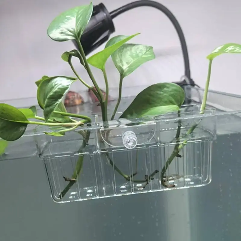 Hydroponic Plant Basket Food Grade Aquatic Plant Holder 1Pcs Fish Tank Planting Cup for Home Aquarium Decoration Use - view 4
