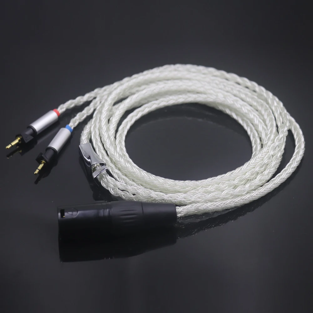 Haldane xiaoman-cabo engrossado de cintura 16 núcleo prata pura occ fone de ouvido cabo de atualização para abyss diana v2 phi tc x1226lite earphon