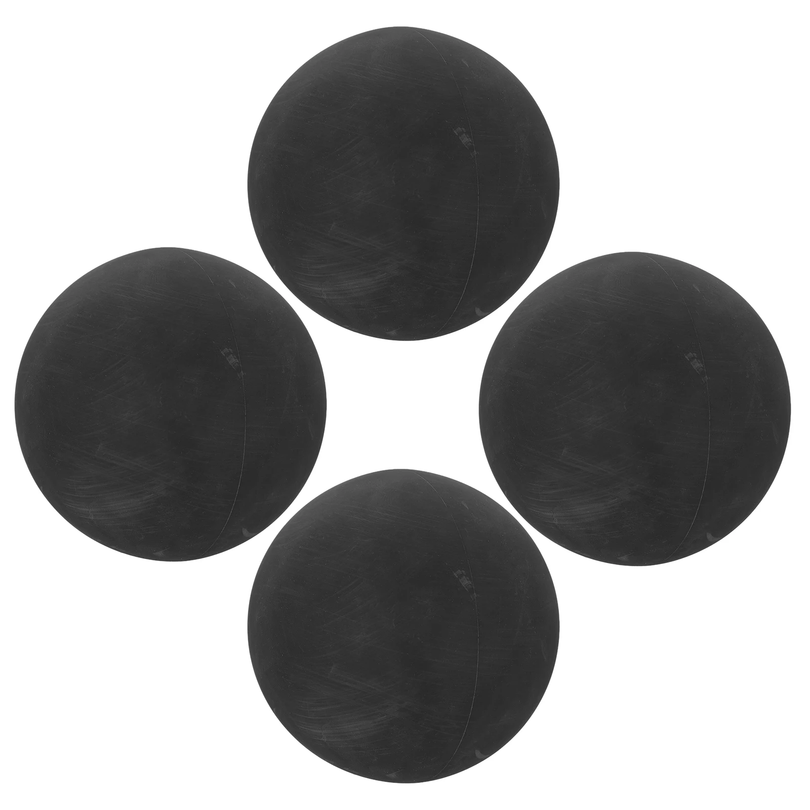 

4 Pcs Black Mini Bounce High Elasticity Hollow Design Training Reaction Balls Low Speed Rubber Balls Sports Fitness