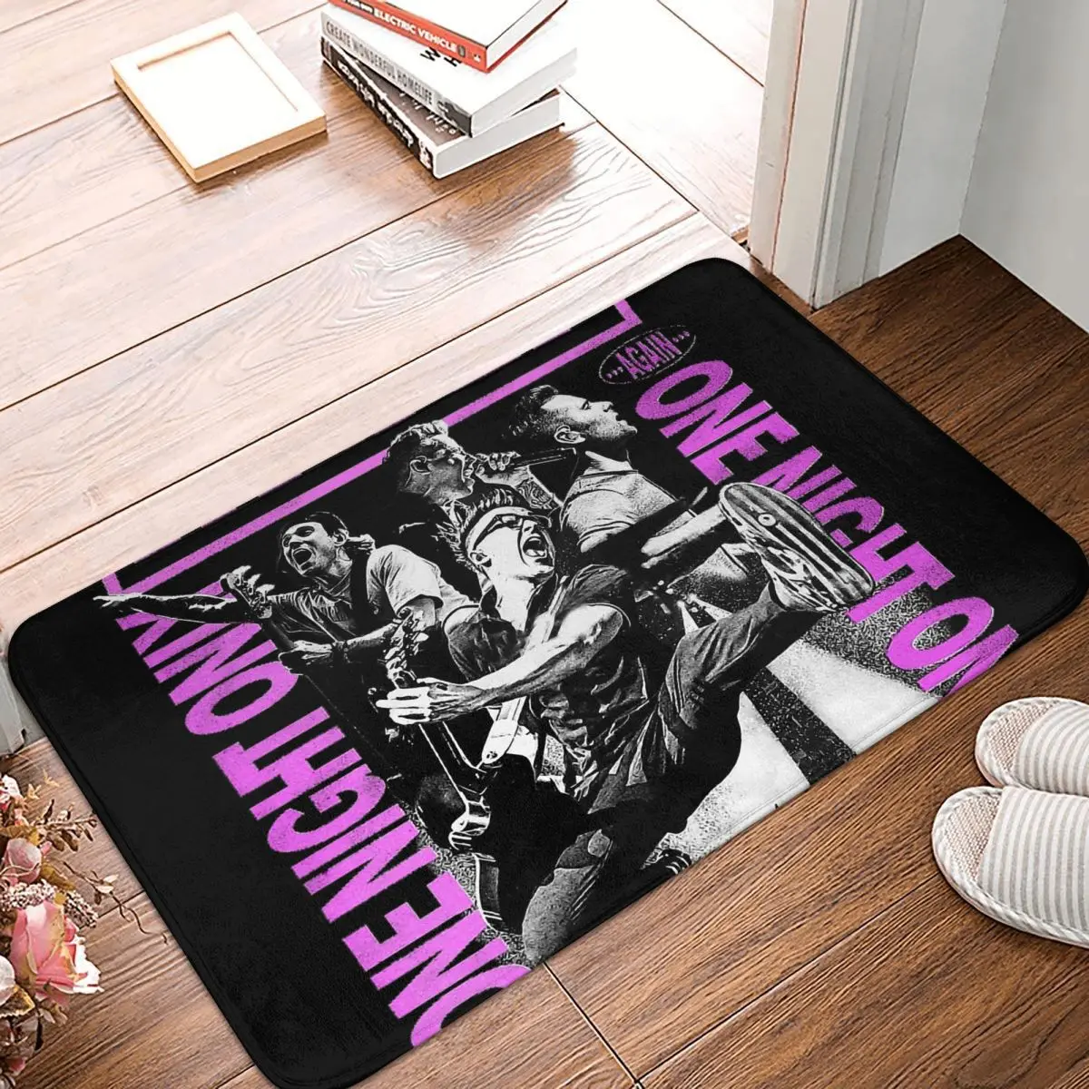 Pop Rock Band Bathroom Mat McFly UK Tour Doormat Flannel Carpet Balcony Rug Home Decoration