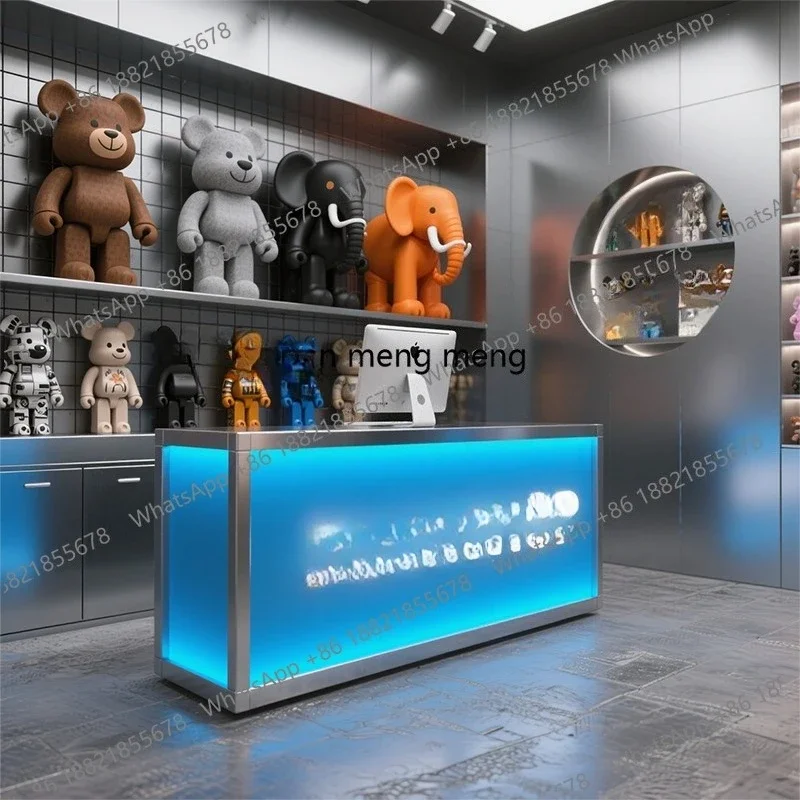 Gym Dance studio Front desk Beauty salon Barber shop Clothing store checkout page Reception Billiards room Stainless steel bar