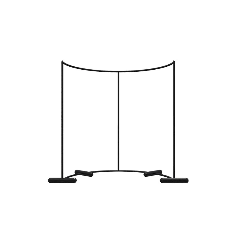 

Clothing store display rack curved floor type