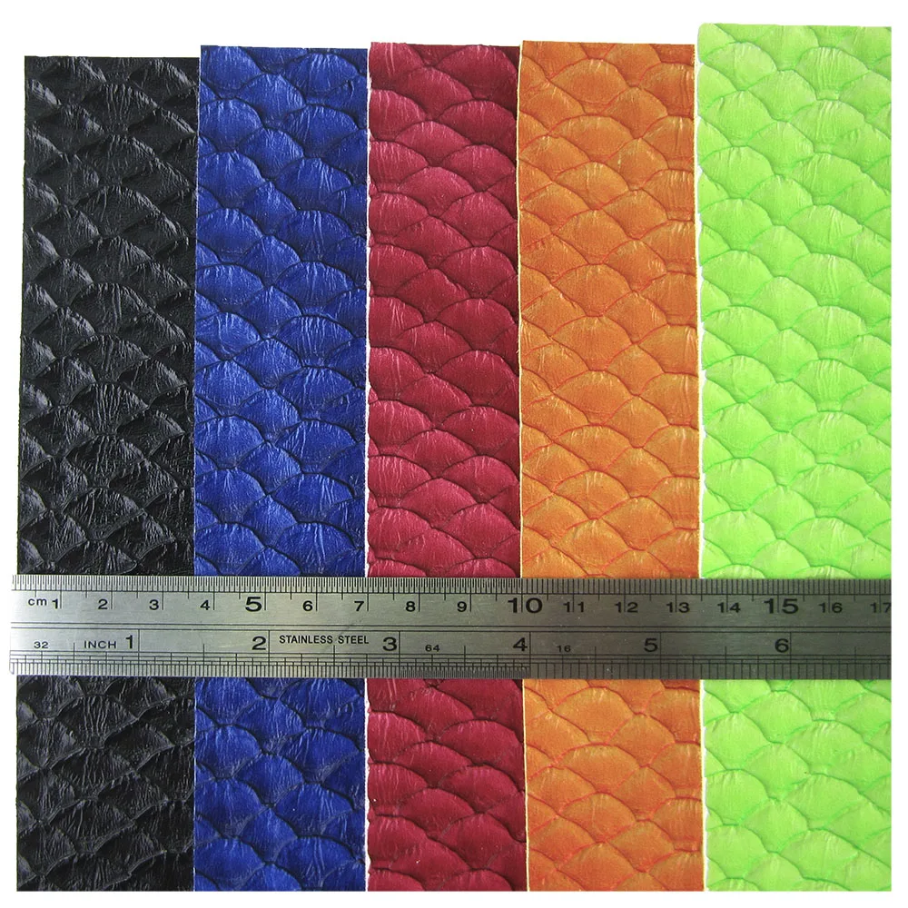 Big Scales Embossed Synthetic Faux PU Leather Fabric For DIY Sewing Shoes Handbags Bows CN408