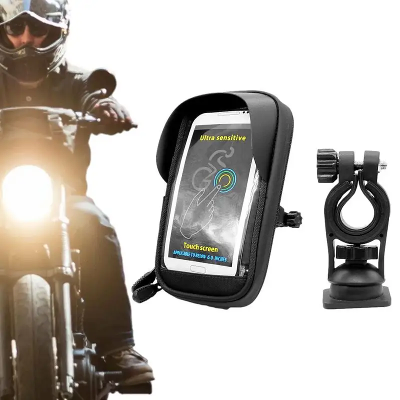 

Bike Phone Bag Cycling Top Front Tube Frame Phone Mount Waterproof Phone Holder Rain Cover Touchscreen Casing Bike Bag For Phone