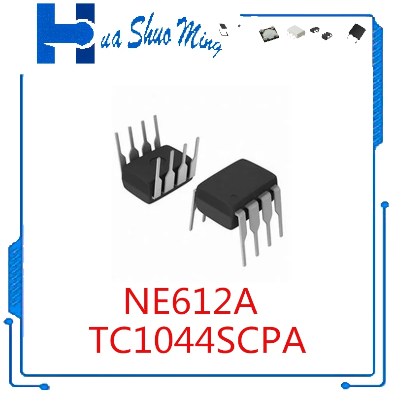 10Pcs/Lot  NE612A NE612AN NE612 TC1044SCPA TC1044S TC1044  DIP8