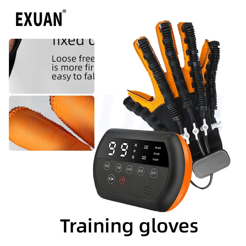 

Hand Rehabilitation Training Equipment Hand Function Rehabilitation Stroke Hemiplegia Training Gloves Hot Compress 3 Air Pump