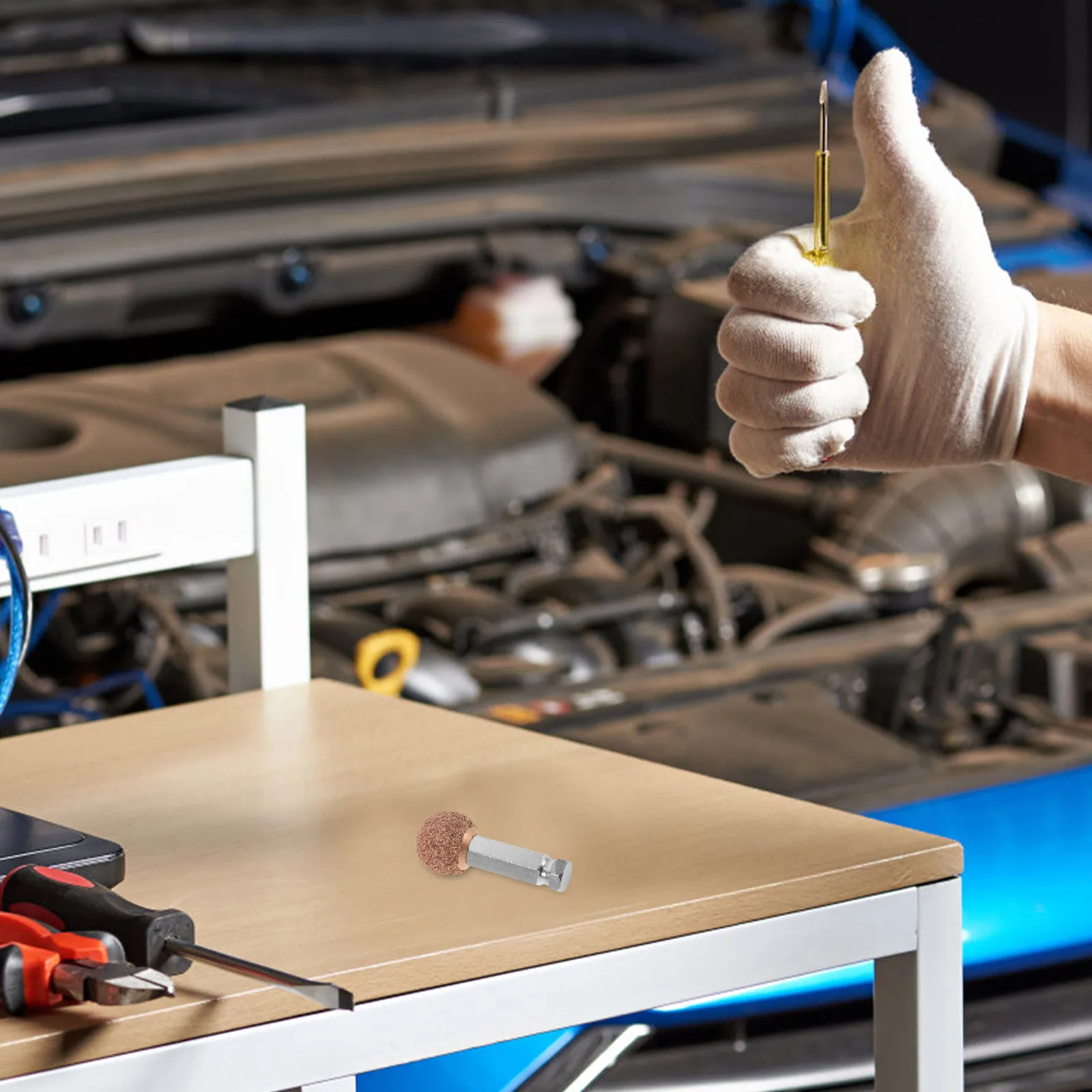 

Tire Buffer Wheel Fast Accurate Car Tire Repair Grinding Head Easy Replacement Professional Automotive Abrasive Grinding Head