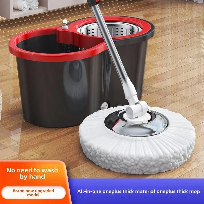 mop-rotante-per-pulizie-ufficio-con-piede-girevole-punta-rotonda-giallo-giada-per-uso-domestico-doppio-azionamento-manuale-in-acciaio-inossidabile