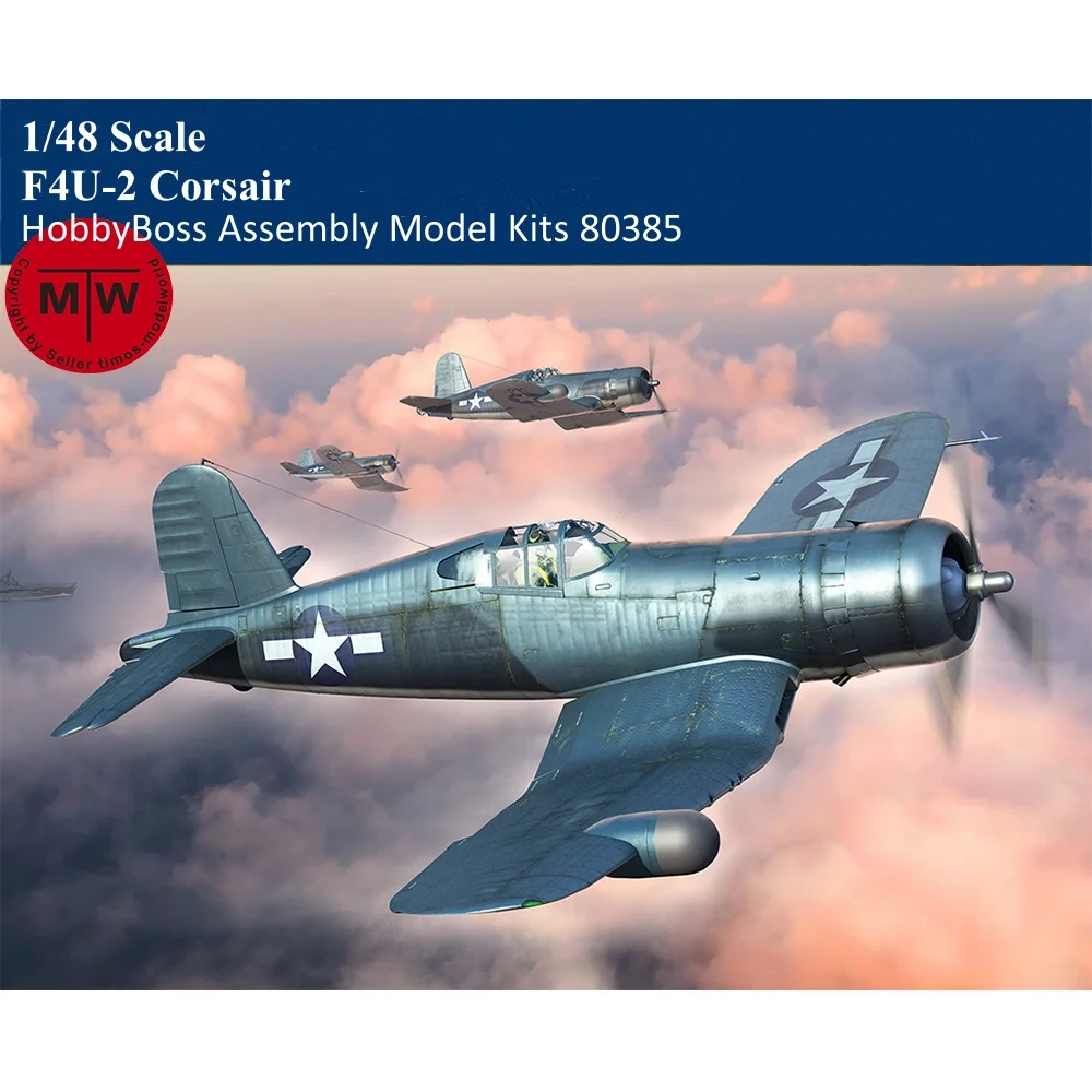 

HobbyBoss 80385, масштаб 1/48 F4U-2 Corsair, военные пластиковые наборы моделей для сборки