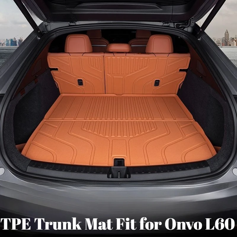 Full Surround TPE Trunk Mat Custom Fit for Onvo L60 2026, Auto Modification & Rear Cargo Protection Accessory Cargo Liner