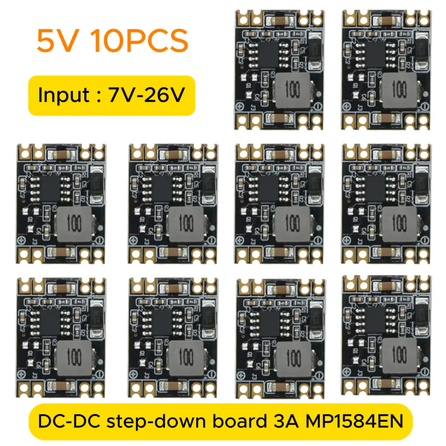 10 Stück MP1584EN Einstellbarer 3A DC-DC Wandler Buck-Regler Modul LM2596s Mini MP1584 DC Step-Down Board