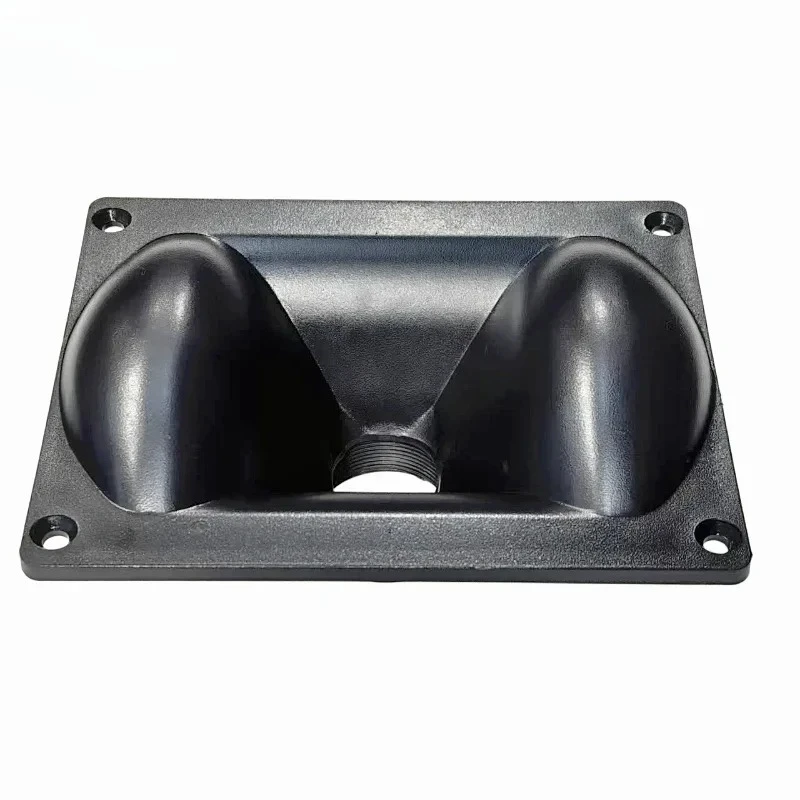 MWSAUDIO Stage Speaker Horn Housing: Plastic Flanged Throat for Bolt-On Compression Driver (160x128x75mm)