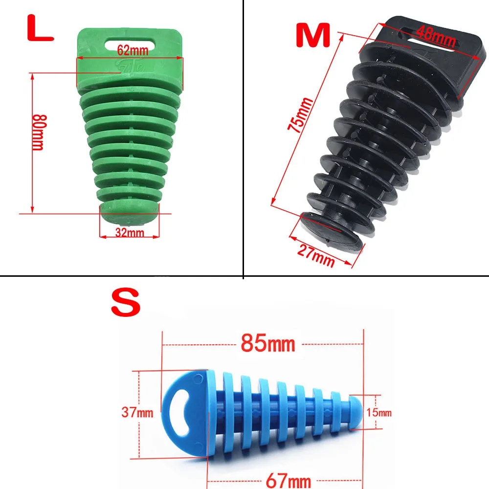 Bouchon Silencieux de Lavage pour Moto, Tuyau de Silencieux, Motocross, Pit Bike, 4 Temps, 27-47mm, D343