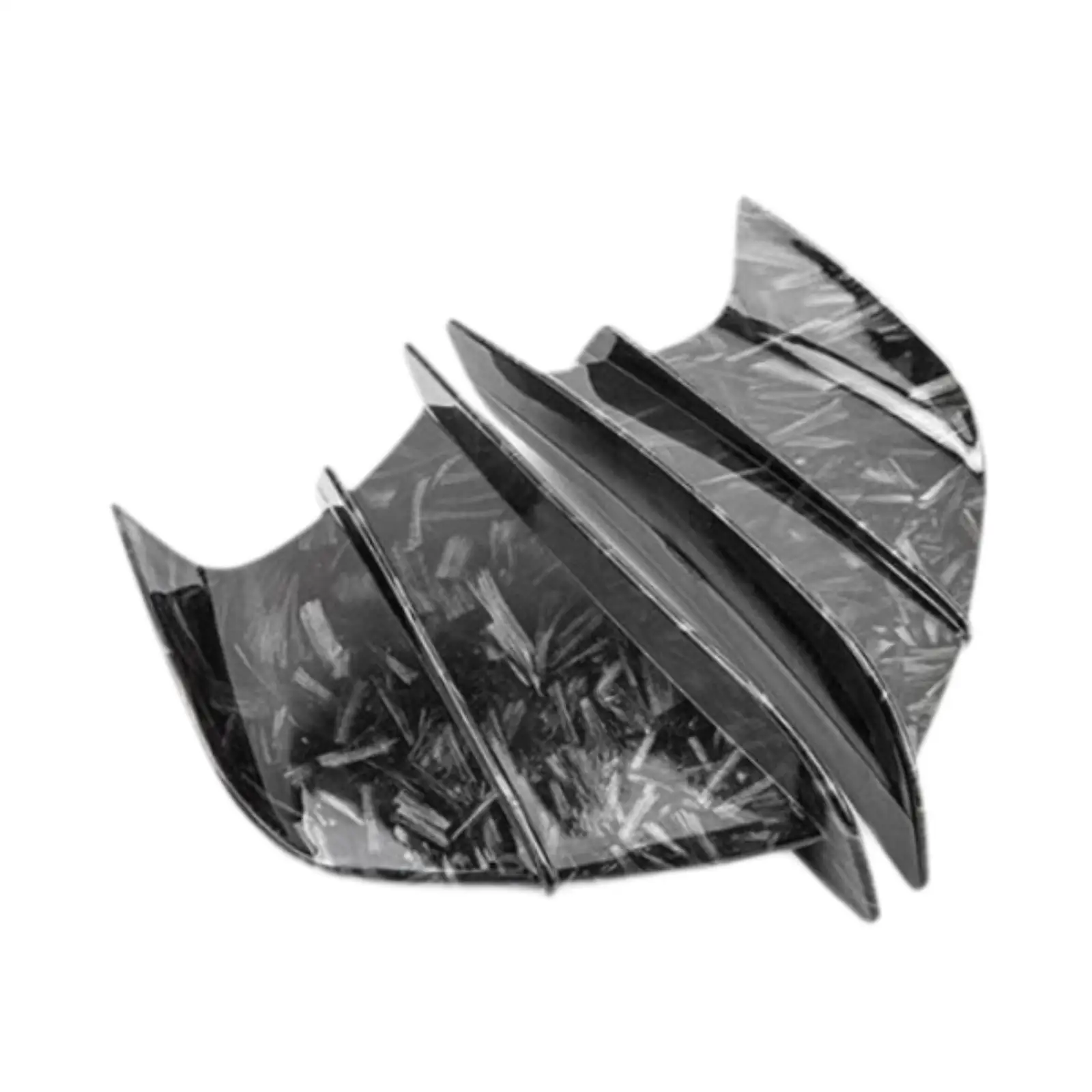2x Generic Motorcycle Winglet Easy to Install Black Motorcycle Fairing Wing image 2