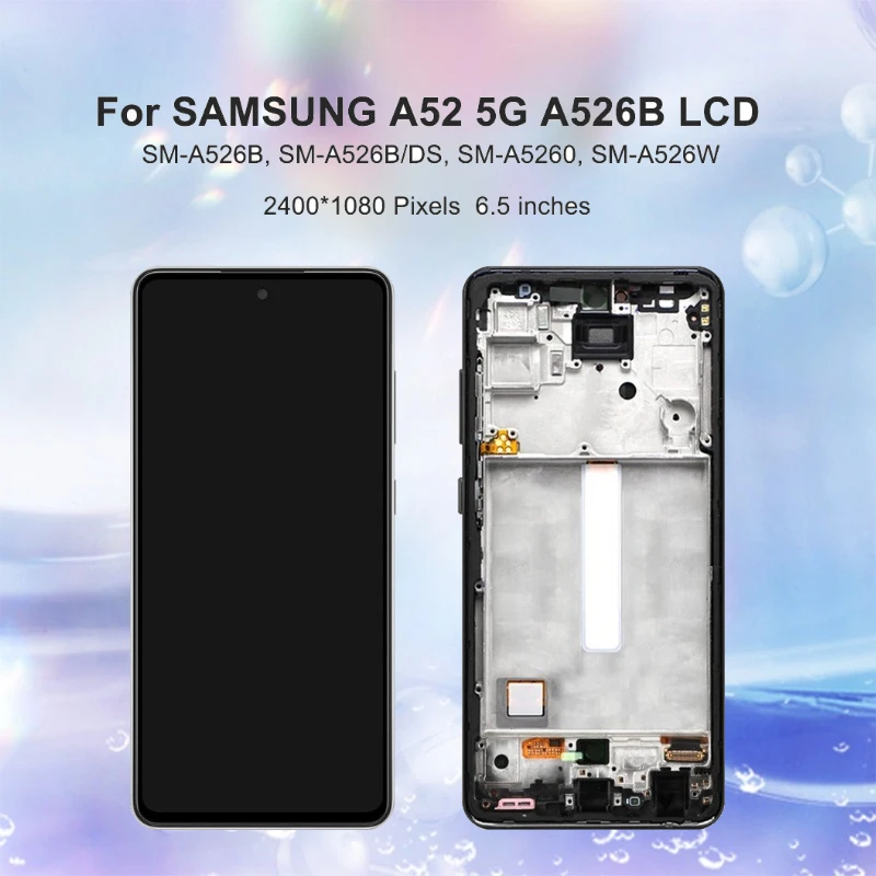 

Incell/OLED Display Pantalla for Samsung Galaxy A52 A5260 A525 LCD Touch Screen Digitizer Frame Repair Parts
