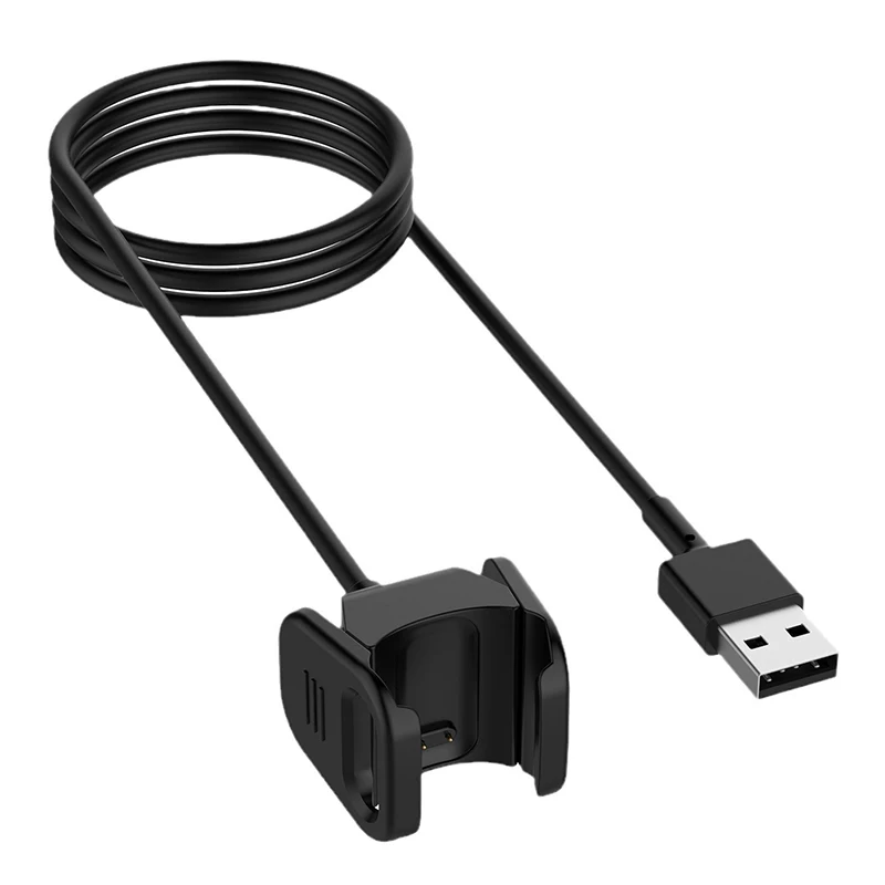 Cabo de carregamento USB para Fitbit Charge 3, Dock de carregamento rápido, Adaptador para Fitbit Charge 4, Power Clip