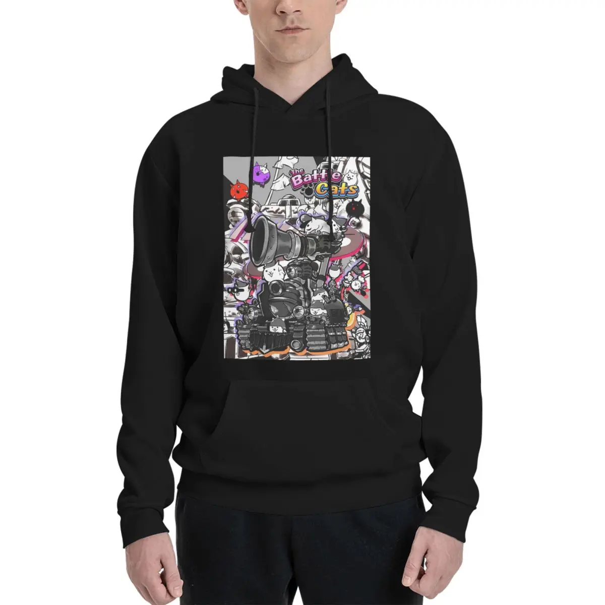 Battle Cats Siege Engine Hoodie Harajuku Pullover Autumn Winter Men Women Sweatshirts Long Sleeve Tops
