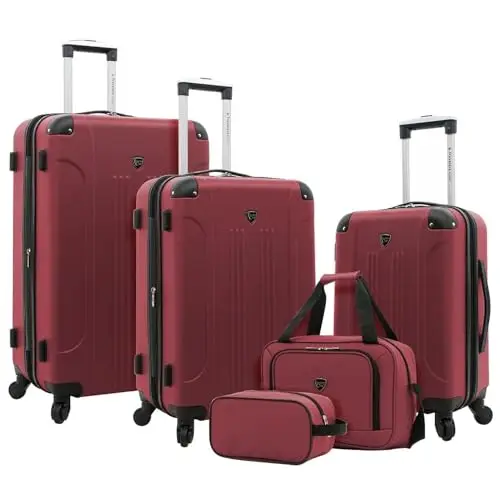 

Комплект из 5 предметов Travelers Club Chicago Hardside Expandable Spinner Luggage, цвет Apple Butter