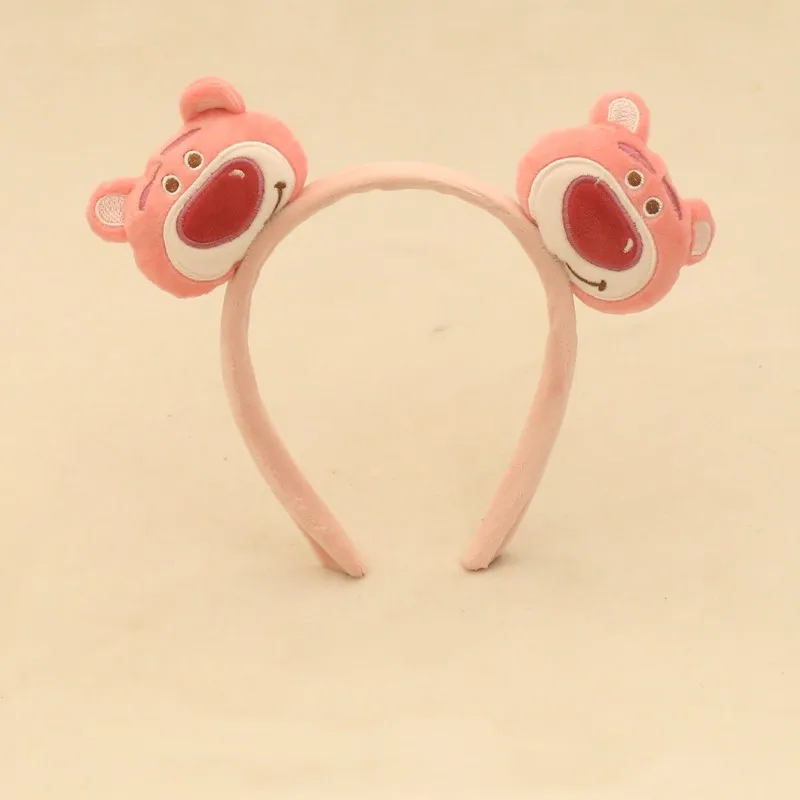 Disney Double Headed Winnie The Pooh Ears Hairbands Women Cute Lotso Donald Duck Headbands Girl Plush Hair Accessories Kids Gift