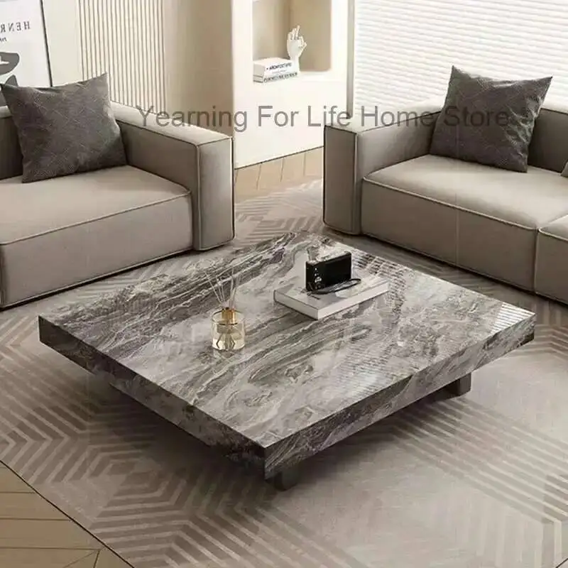

Fashion Coffee Tables Nordic Premium Minimalist Display Luxury Coffee Table Aesthetic Square Table Basse De Salon Home Furniture