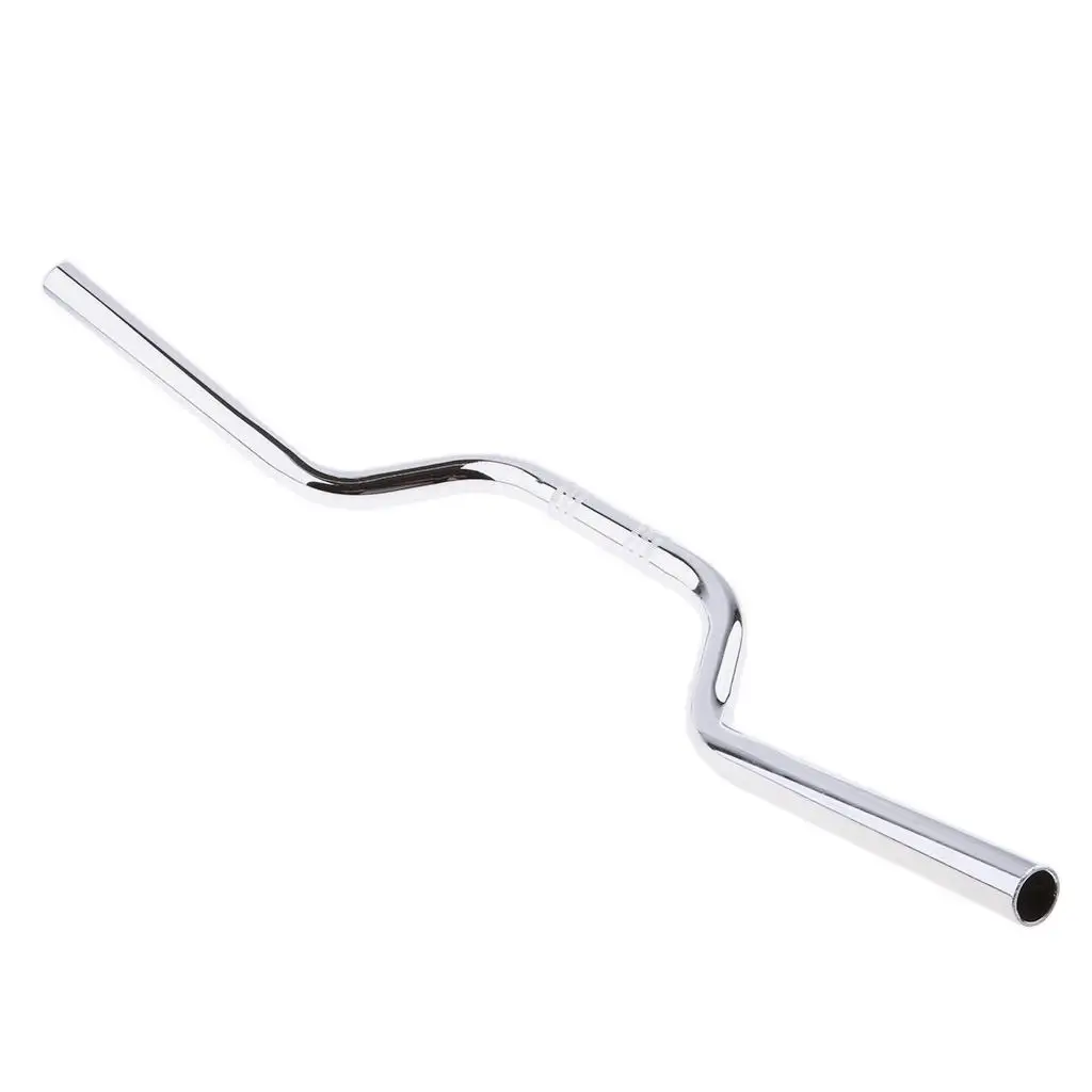 1 Inch 25mm Motorcycle Handlebar Silver Drag Bars Fat Style for Dirt Bike Motocross Riding Equipment