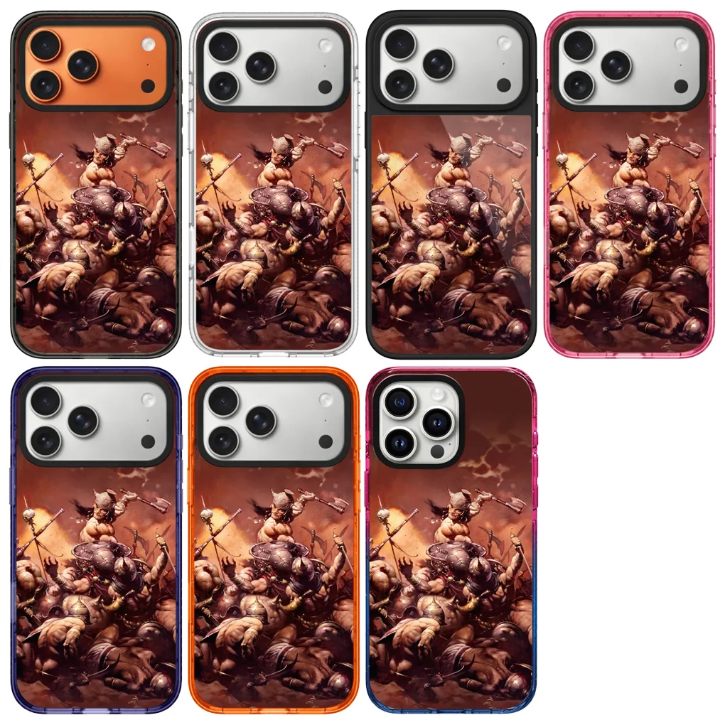 

261235 Acrylic Black Border Magnetic Phone Cover for IPhone 12 13 14 15 16 17 Pro Max Case for IPhone 17 Air