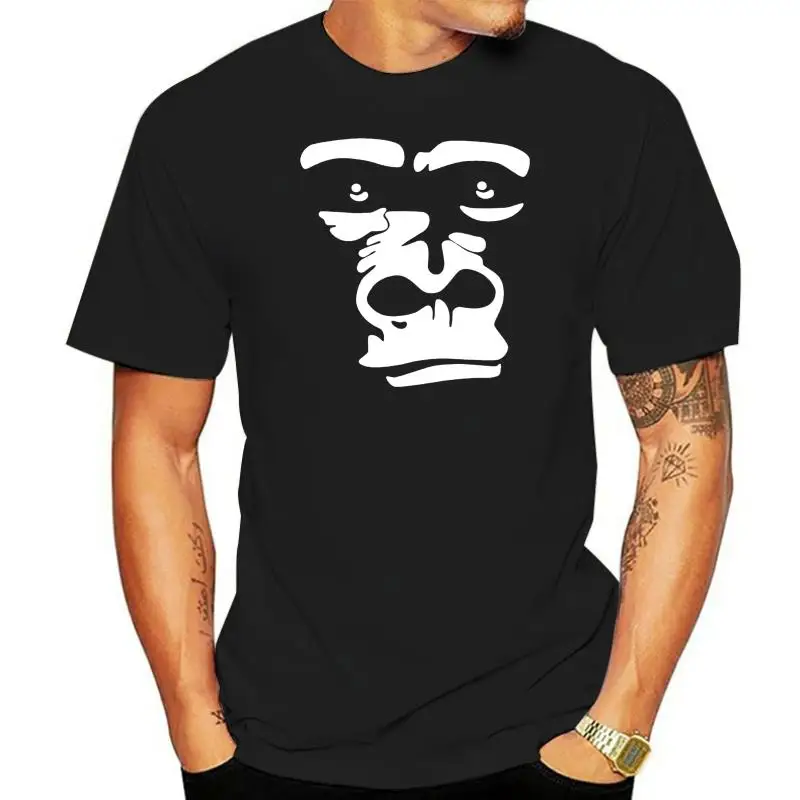 2023 New Mens Summer Sale 100 % Cotton T-Shirt Gorilla Face Fashion Hipster Animal T-Shirt custom Tee