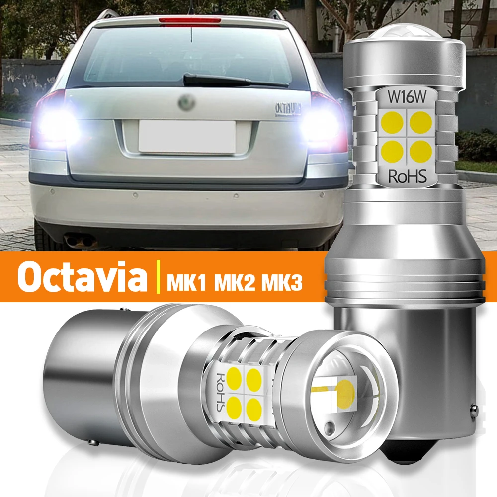 

2pcs LED Reverse Light For Skoda Octavia 1 2 3 MK1 MK2 MK3 1996-2018 2010 2011 2012 2013 2014 2015 2016 Accessories Canbus Lamp