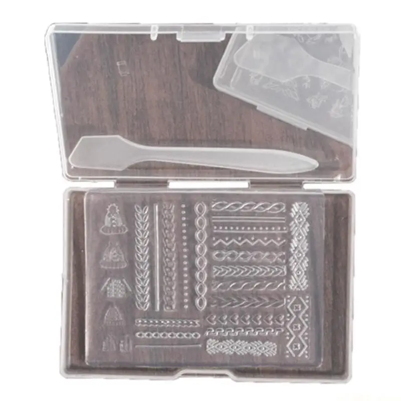 

D46E 3D силиконовая форма для дизайна ногтей украшения для ногтей DIY украшенные инструменты для дизайна ногтей