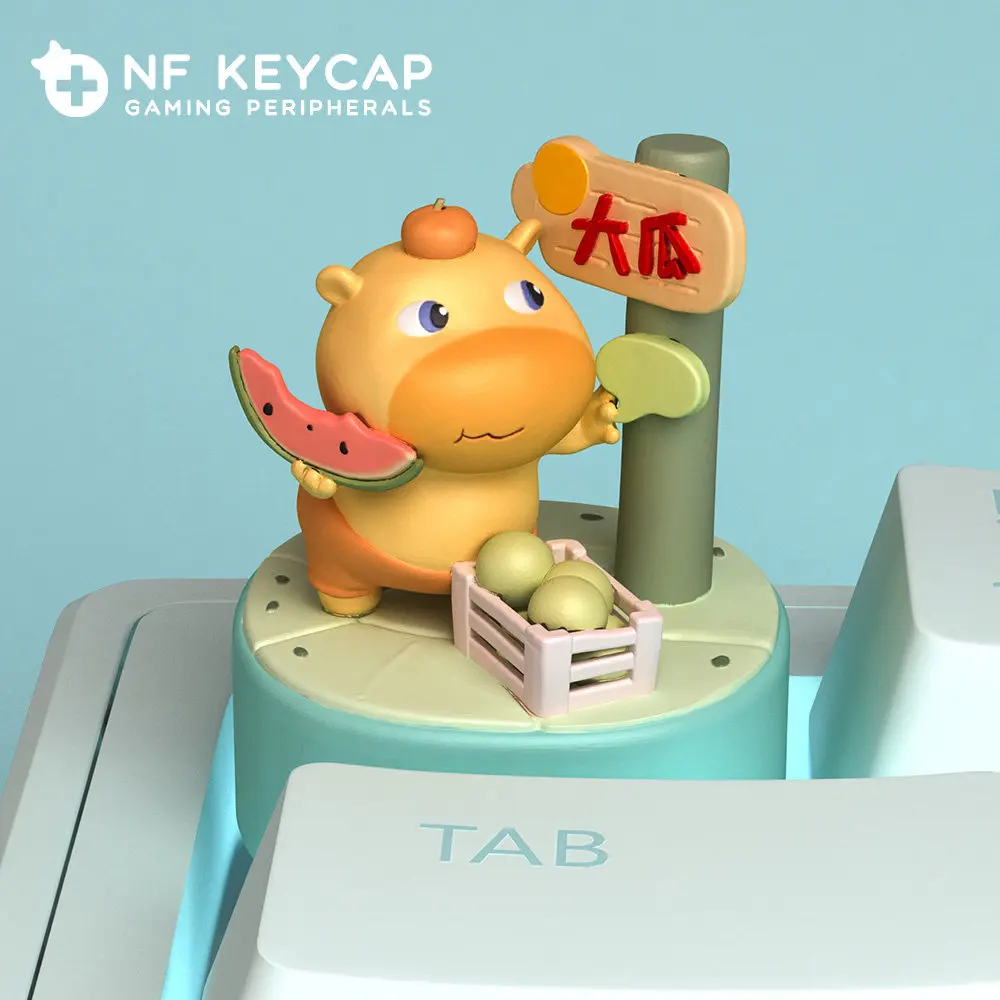 Capybara Lulu Cute Themed Custom Keycap Lovely Cartoon Animal Design Fun Creative Handmade Keyboard Accessory Decor Gifts