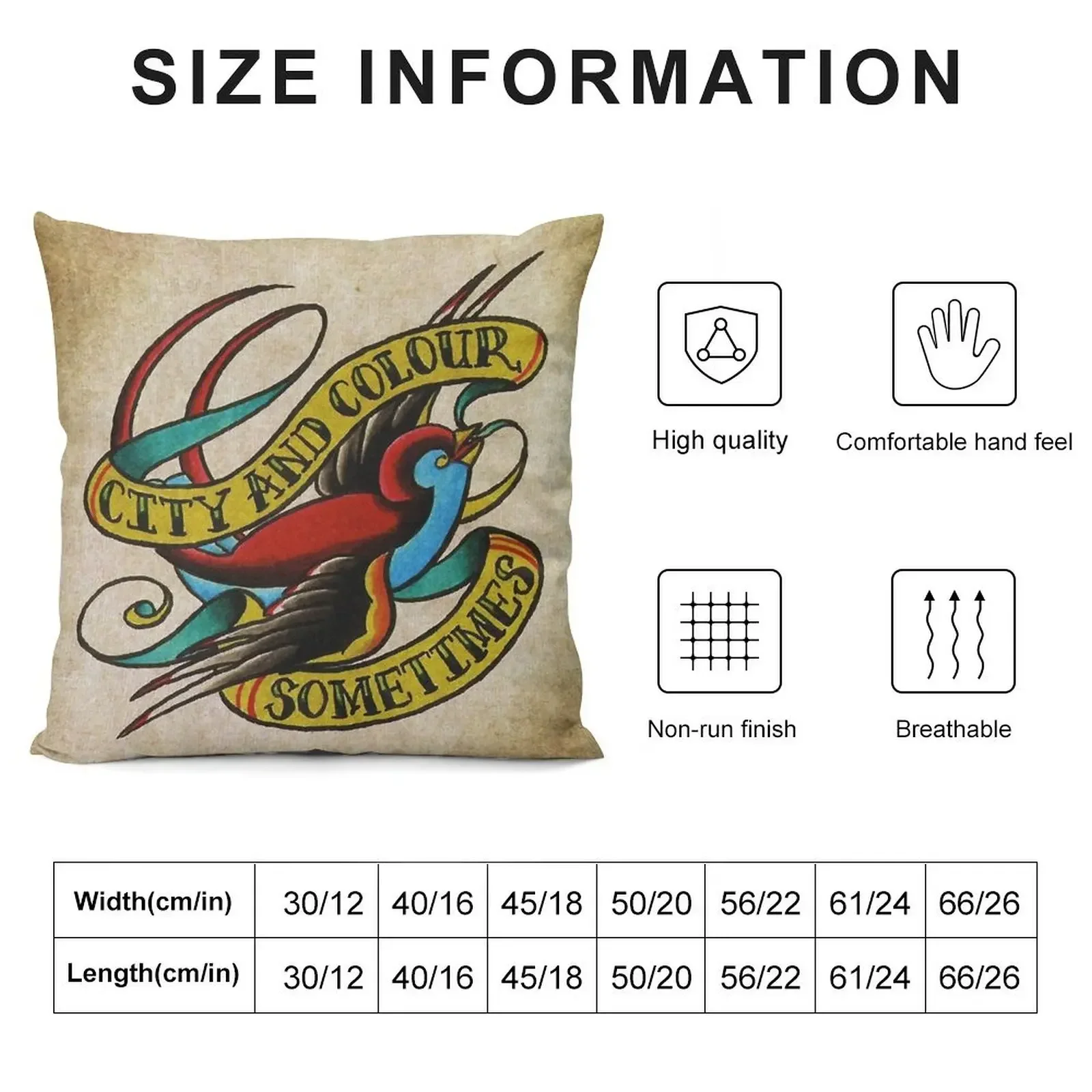 City and Colour sometimes Throw Pillow Pillowcase Cushions Luxury Living Room Decorative Cushions pillow