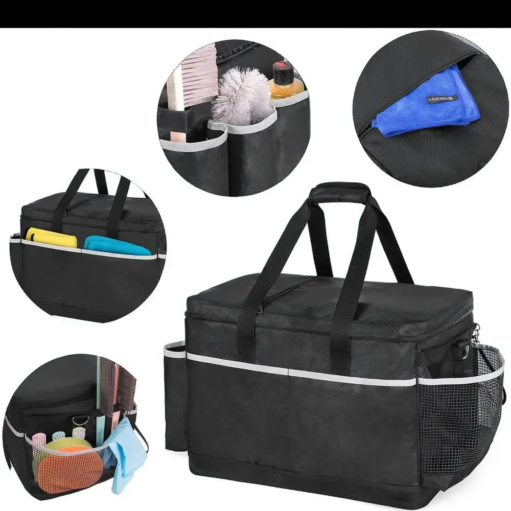 Portable Tool Storage Organizer Bag Durable Oxford Pouch For Car Cleaning Supplies Automotive Detailing Garage Utility Case