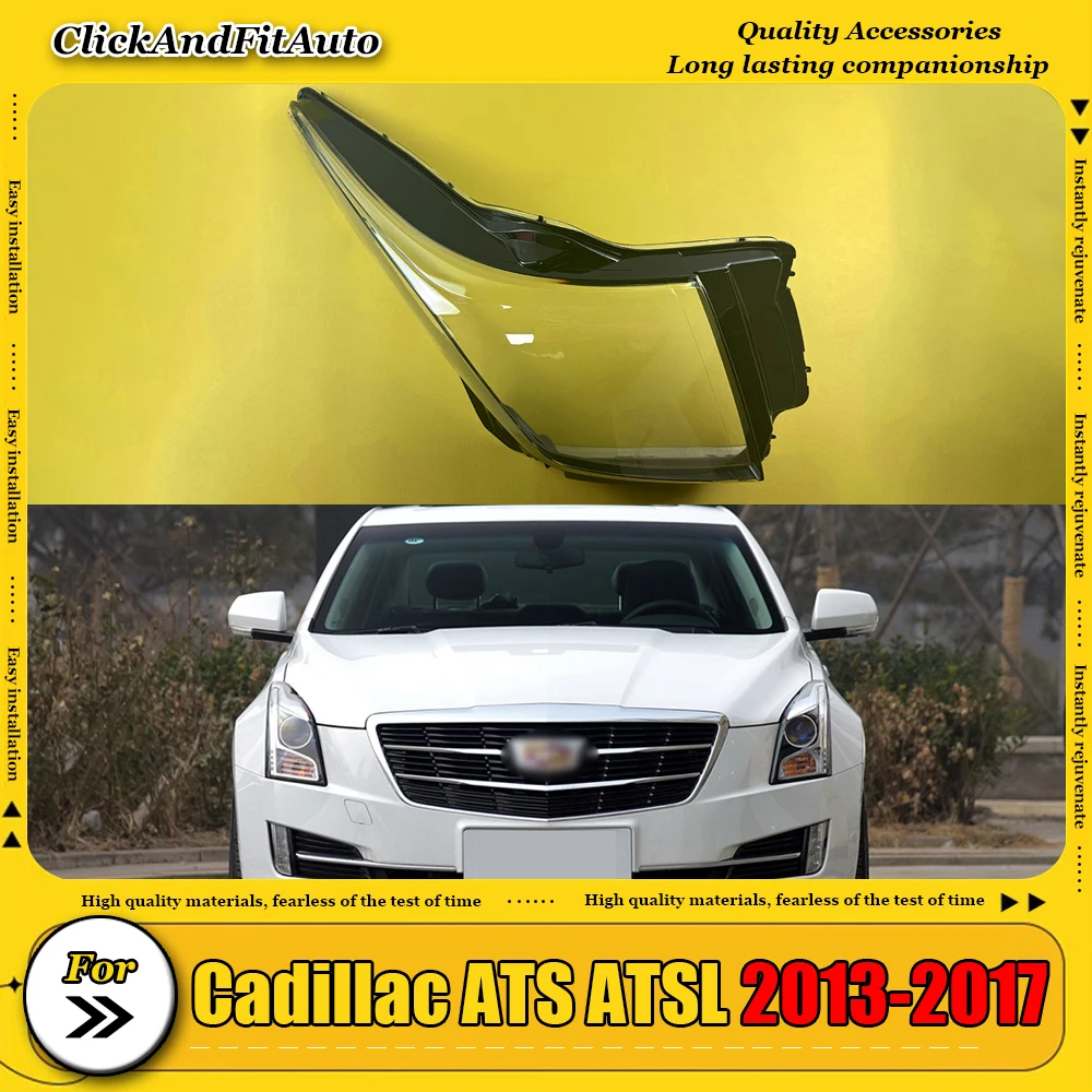 

For Cadillac ATS ATSL 2013-2017 Headlight Cover Headlamp Lampshade Lampcover Head Lamp Light Glass Lens Shell