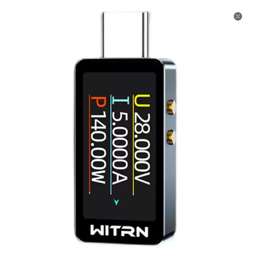 CC1 WITRN tester misuratore di tensione e corrente USB PD3.1 display digitale misuratore di potenza misuratore di tipo C da 28V WITRN misuratore di