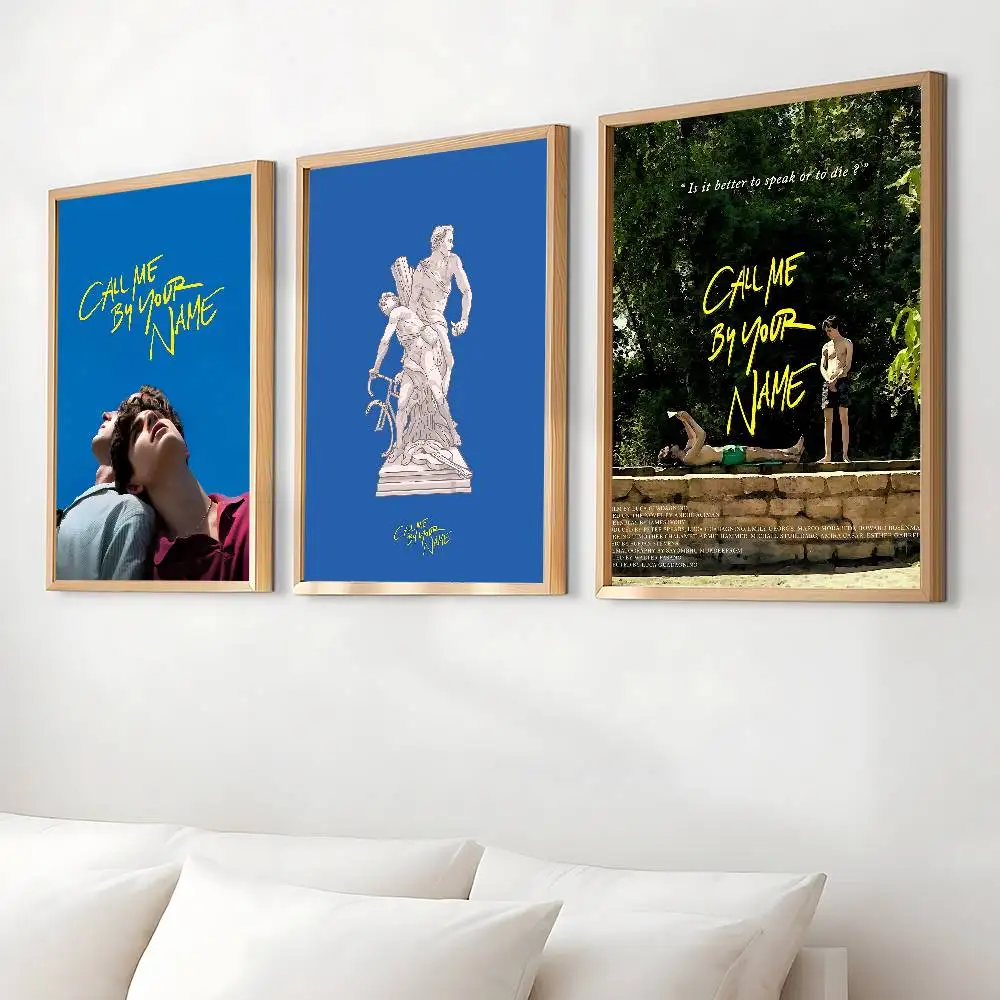 C-اتصلني باسمك ملصق HD جودة جدار الفن الرجعية الملصقات للمنزل جدار ديكور Kawaii غرفة ديكور