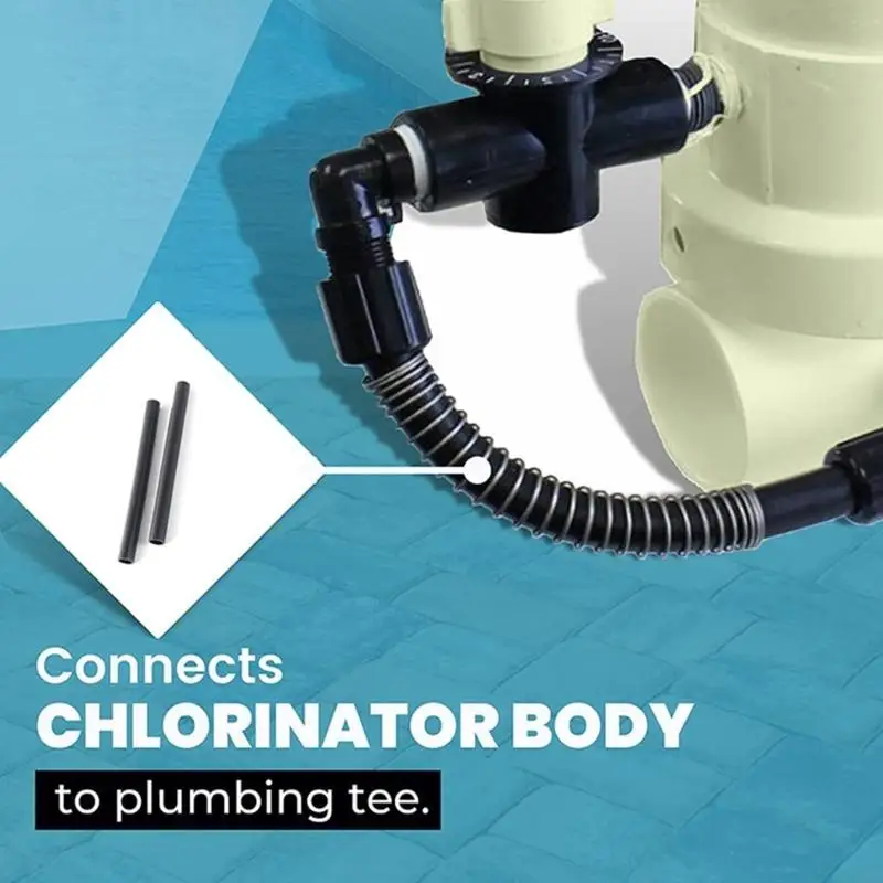 مجموعة أنابيب الكلورة البديلة لمغذيات حمام السباحة الأوتوماتيكية المقاومة للإنشاءات البلاستيكية بوصة A2UB