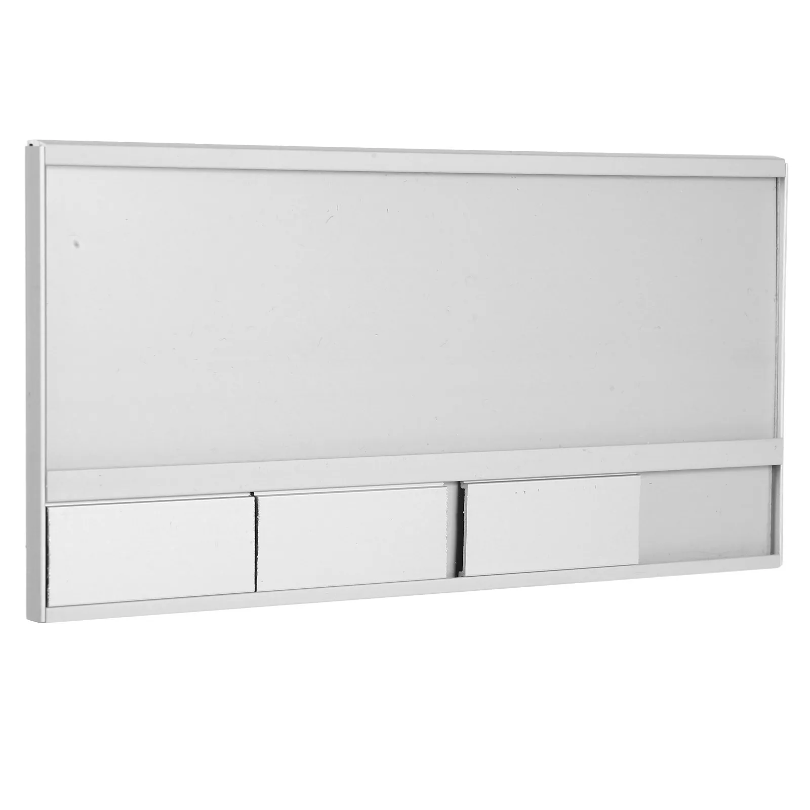 

Premium Aluminum Alloy Nameplate for Office Workstation Desk Name Sign with Status Marker Clear Employee Identification Business