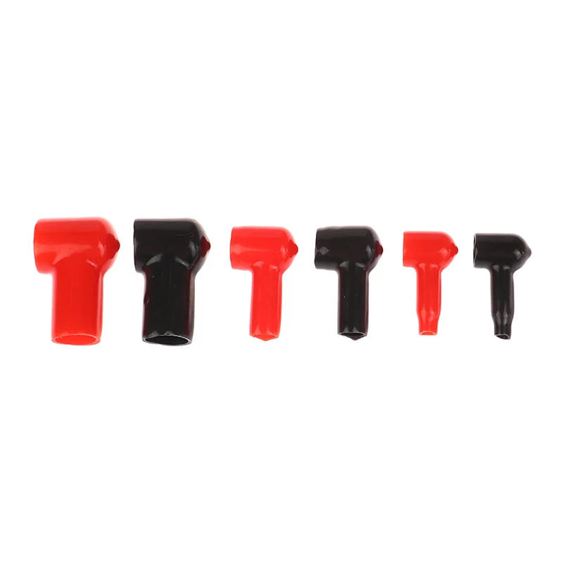 2 Pcs Battery Terminal Boots Covers Insulating Protector Cable Lug Caps Insulating Covers Replacement Tools Red/Black