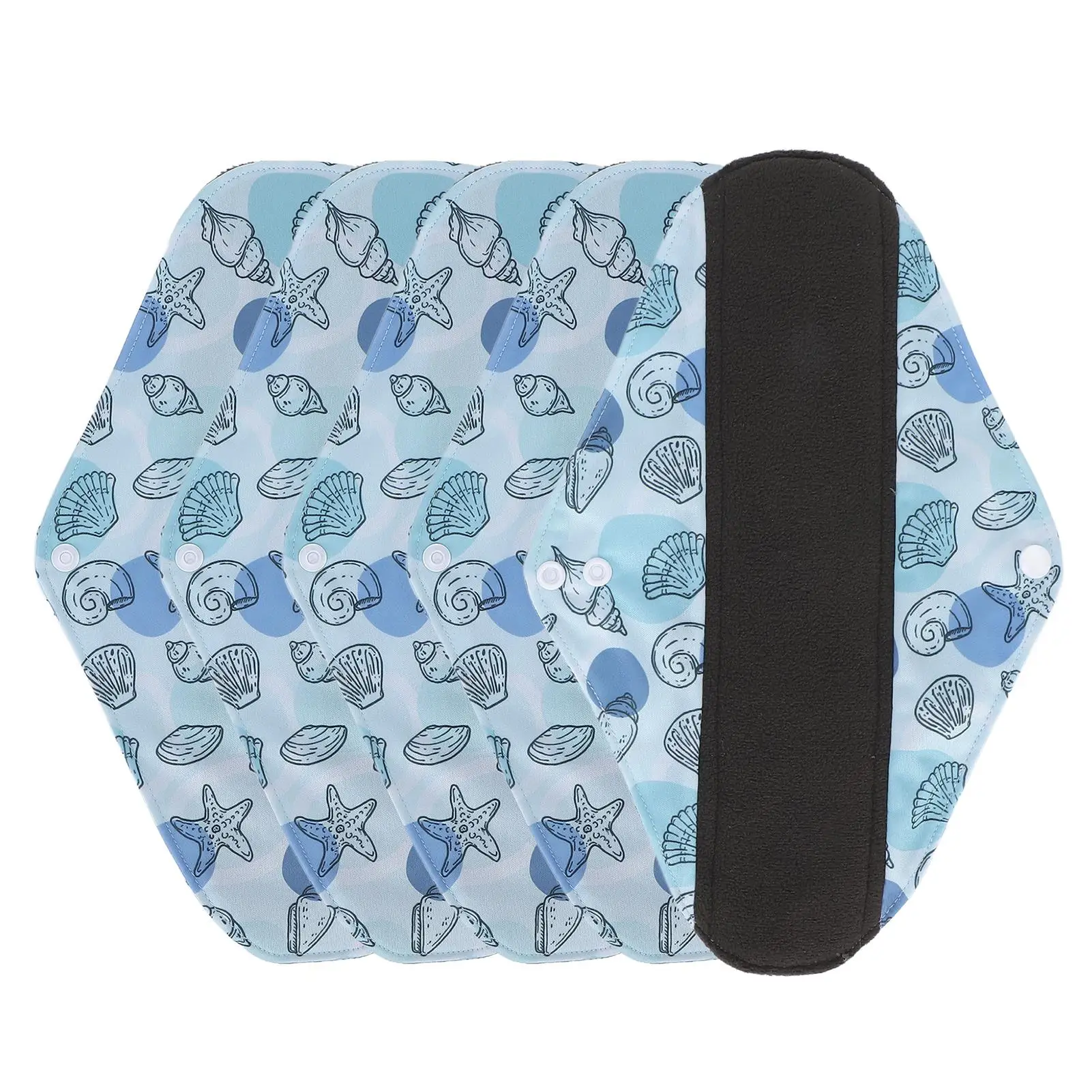 

Дышащая ткань с бамбуковым углем, менструальная прокладка, портативная гигиеническая салфетка для путешествий, для домашнего офиса