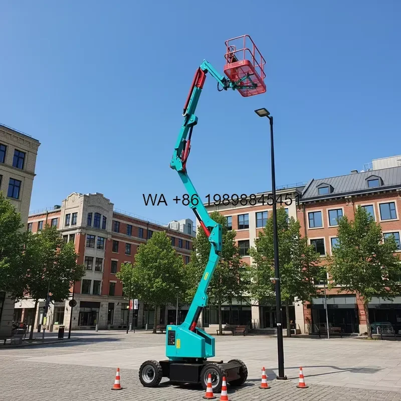 Wmwmnu CE Certified Self Propelled Aerial Platform Work Truck 14m Height for Industrial Use and Orchard Harvest