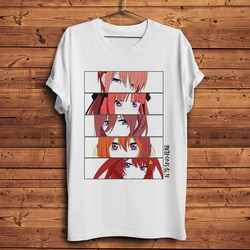 Kawaii Waifu The Quintessential Quintuplets Nakano Ichika Nino Funny Anime Tshirt Men T Shirt Homme Unisex Otaku Streetwear