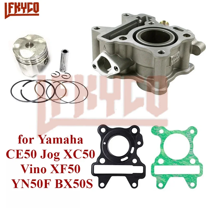 38mm Motorcycle Cylinder Piston Gaskets Top End Kit 49CC for Yamaha CE50 Jog XC50 Vino XF50 YN50F BX50S Motorbike Engine Parts