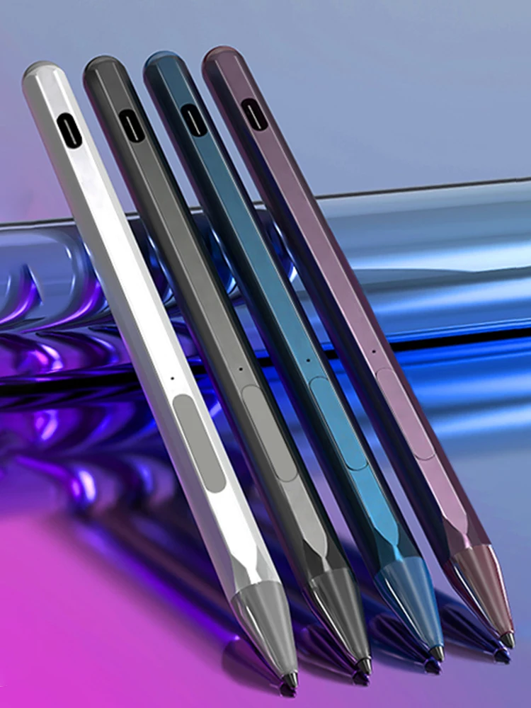 Stylet Magnétique Rechargeable avec 3 Embouts pour Microsoft Surface Pro 9/8/7/6/5, Type-C