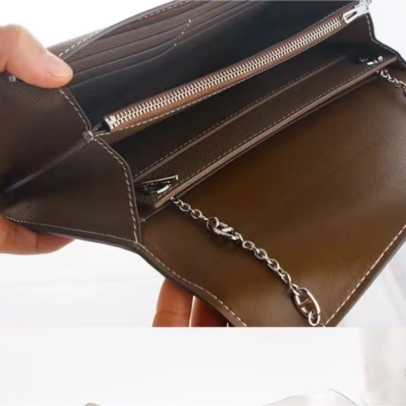 Inner lining accessory for transforming length wallet into crossbody bag inner cushion card holder insert